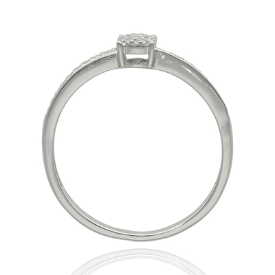 Fehér arany gyűrű 55-ös méret (CR8066W15-55)